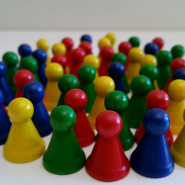 Bunte Spielfiguren